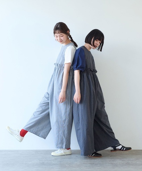 bulle de savon(ビュルデサボン)の「綿麻 tsunagi(つなぎ/オールインワン・レディース・その他1/その他2/ブラック・FREE)」の6枚目の写真