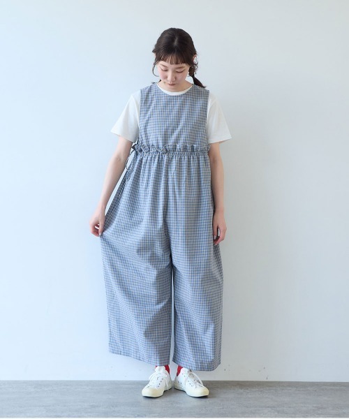 bulle de savon(ビュルデサボン)の「綿麻 tsunagi(つなぎ/オールインワン・レディース・その他1/その他2/ブラック・FREE)」の7枚目の写真