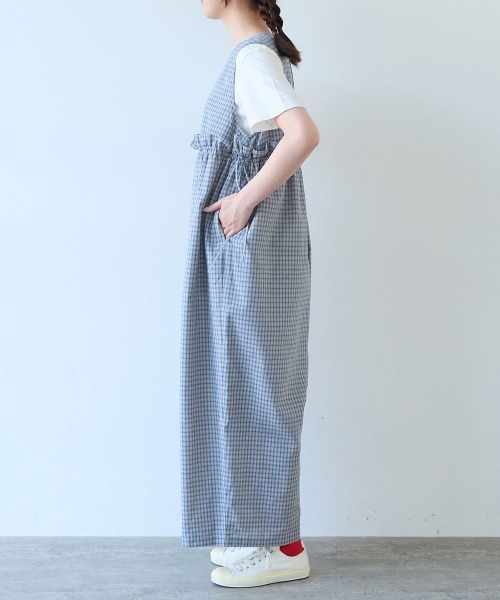 bulle de savon(ビュルデサボン)の「綿麻 tsunagi(つなぎ/オールインワン・レディース・その他1/その他2/ブラック・FREE)」の20枚目の写真