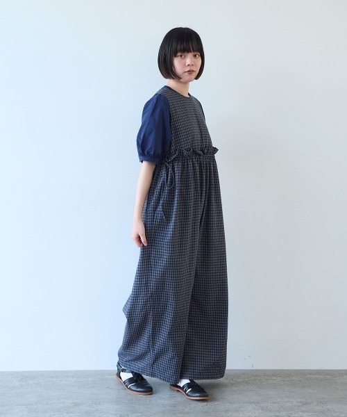bulle de savon(ビュルデサボン)の「綿麻 tsunagi(つなぎ/オールインワン・レディース・その他1/その他2/ブラック・FREE)」の17枚目の写真