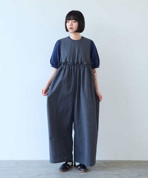 bulle de savon(ビュルデサボン)の「綿麻 tsunagi(つなぎ/オールインワン・レディース・その他1/その他2/ブラック・FREE)」の18枚目の写真
