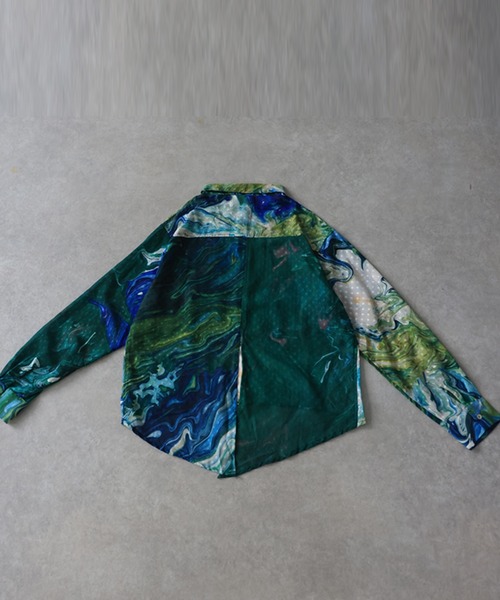 antiqua(アンティカ)の「アート柄 シアー ブラウス(シャツ/ブラウス・レディース・グリーン系その他・ONESIZE)」の21枚目の写真