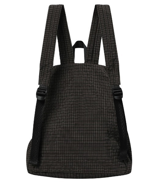 COIRIS（コイリス）の「◇COIRIS◇ブランド直輸入正規品/BENTON グリッド チェック ミニ バックパック BENTON GRID CHECK MINI BACK PACK UNISEX（バックパック/リュック・レディース・ダークブラウン/ブラック・FREE）」の9枚目の写真