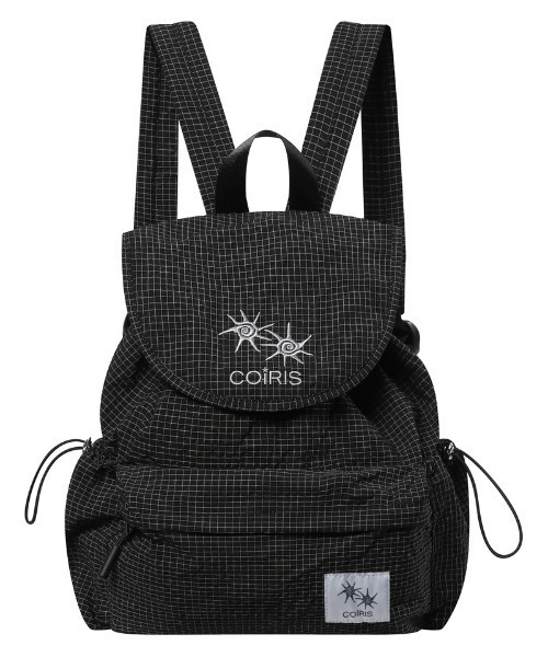 COIRIS（コイリス）の「◇COIRIS◇ブランド直輸入正規品/BENTON グリッド チェック ミニ バックパック BENTON GRID CHECK MINI BACK PACK UNISEX（バックパック/リュック・レディース・ダークブラウン/ブラック・FREE）」の3枚目の写真