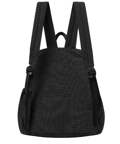 COIRIS（コイリス）の「◇COIRIS◇ブランド直輸入正規品/BENTON グリッド チェック ミニ バックパック BENTON GRID CHECK MINI BACK PACK UNISEX（バックパック/リュック・レディース・ダークブラウン/ブラック・FREE）」の4枚目の写真
