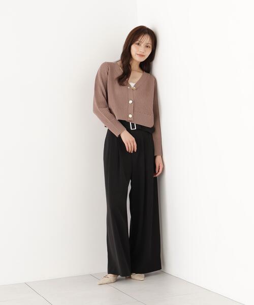 PROPORTION BODY DRESSING(プロポーションボディドレッシング)の「<E>透かし編みカーディガン / 1216274901(カーディガン/ボレロ・レディース・ホワイト系その他/ブラウン・FREE)」の10枚目の写真
