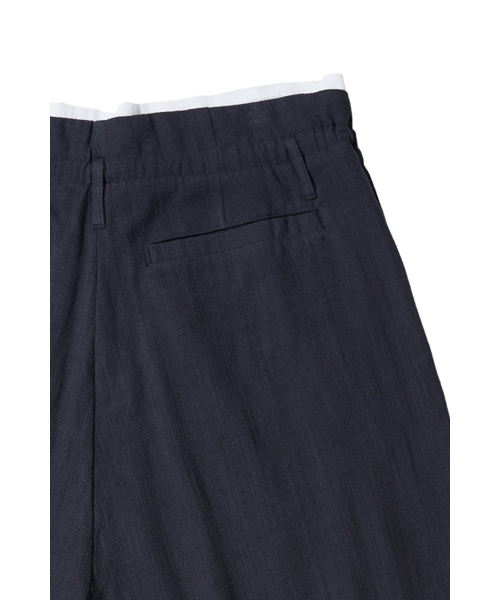 DEINET(ダイニット)の「DEINET OLD MONEY LINEN PANTS IN NAVY(スラックス・レディース・その他・FREE)」の6枚目の写真