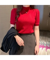 パフショルダー サマーニット