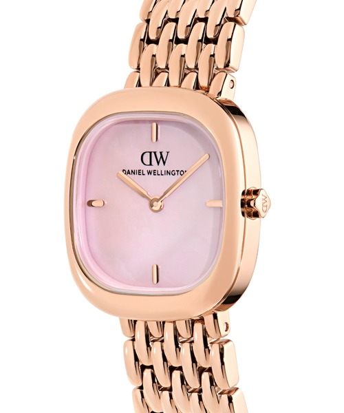 Daniel Wellington(ダニエルウェリントン)の「CORTA Grain-Link Stone 24x28MM レディース腕時計(アナログ腕時計・レディース・ピンクゴールド/シルバー・ONE SIZE)」の6枚目の写真
