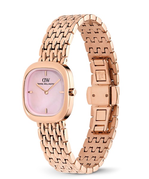 Daniel Wellington(ダニエルウェリントン)の「CORTA Grain-Link Stone 24x28MM レディース腕時計(アナログ腕時計・レディース・ピンクゴールド/シルバー・ONE SIZE)」の5枚目の写真
