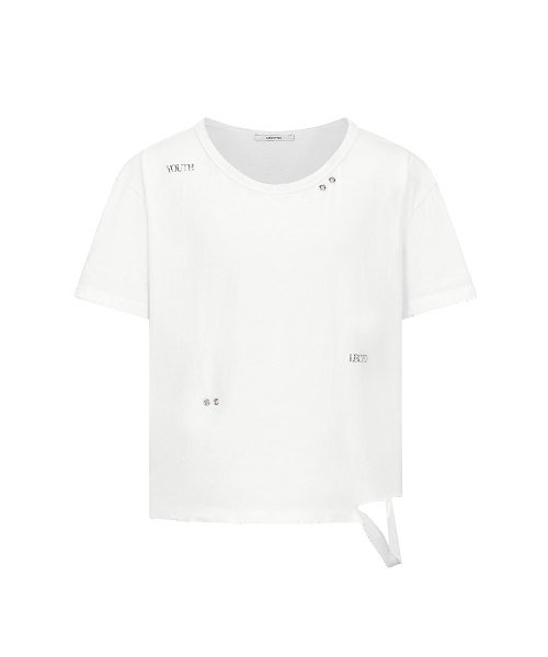 LECYTO（レシト）の「Youth Pin Shirring T-Shirt_[White]（Tシャツ/カットソー・メンズ・その他・FREE）」の2枚目の写真