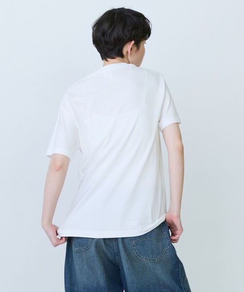 FRAPBOIS PARK(フラボアパーク)の「パークポケTシャツ(Tシャツ/カットソー・レディース・ブラック/ホワイト・2/1)」の3枚目の写真