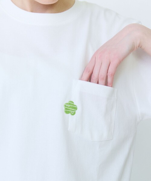 FRAPBOIS PARK(フラボアパーク)の「パークポケTシャツ(Tシャツ/カットソー・レディース・ブラック/ホワイト・2/1)」の6枚目の写真