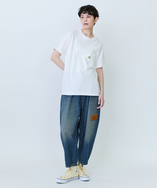 FRAPBOIS PARK(フラボアパーク)の「パークポケTシャツ(Tシャツ/カットソー・レディース・ブラック/ホワイト・2/1)」の7枚目の写真