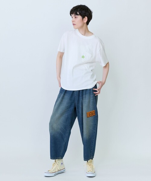 FRAPBOIS PARK(フラボアパーク)の「パークポケTシャツ(Tシャツ/カットソー・レディース・ブラック/ホワイト・2/1)」の9枚目の写真