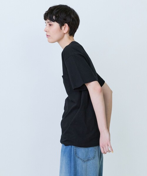 FRAPBOIS PARK(フラボアパーク)の「パークポケTシャツ(Tシャツ/カットソー・レディース・ブラック/ホワイト・2/1)」の13枚目の写真