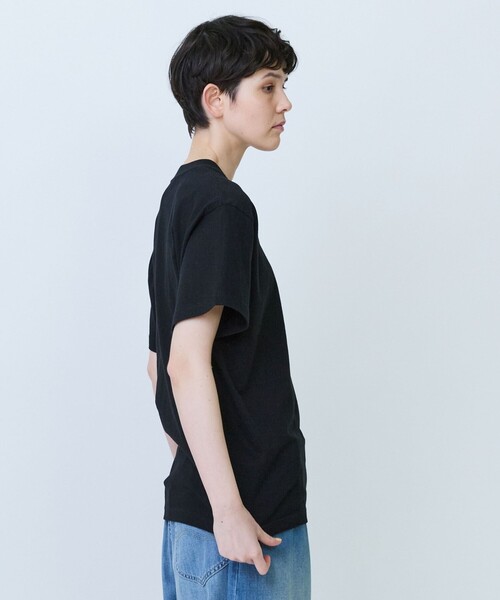 FRAPBOIS PARK(フラボアパーク)の「パークポケTシャツ(Tシャツ/カットソー・レディース・ブラック/ホワイト・2/1)」の14枚目の写真