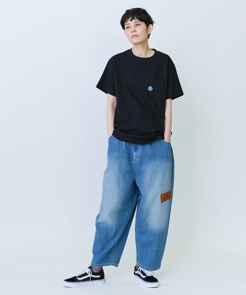 FRAPBOIS PARK(フラボアパーク)の「パークポケTシャツ(Tシャツ/カットソー・レディース・ブラック/ホワイト・2/1)」の18枚目の写真