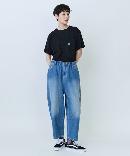 FRAPBOIS PARK(フラボアパーク)の「パークポケTシャツ(Tシャツ/カットソー・レディース・ブラック/ホワイト・2/1)」の19枚目の写真