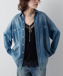 Whim Gazette（ウィムガゼット）の「ペイントデニムシャツ（シャツ/ブラウス）」