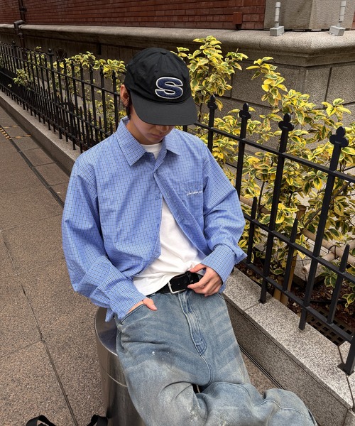 kutir(クティール)の「CROPPED ASSORT CHECK SHIRT/クロップド アソート チェック シャツ(シャツ/ブラウス・メンズ・ブラック/ブルー/ボルドー/グレー・MEDIUM/LARGE)」の3枚目の写真