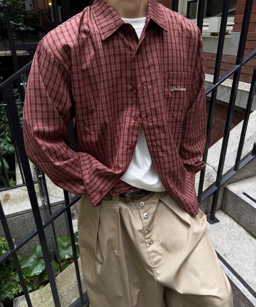 kutir(クティール)の「CROPPED ASSORT CHECK SHIRT/クロップド アソート チェック シャツ(シャツ/ブラウス・メンズ・ブラック/ブルー/ボルドー/グレー・MEDIUM/LARGE)」の4枚目の写真