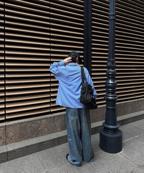 kutir(クティール)の「CROPPED ASSORT CHECK SHIRT/クロップド アソート チェック シャツ(シャツ/ブラウス・メンズ・ブラック/ブルー/ボルドー/グレー・MEDIUM/LARGE)」の6枚目の写真