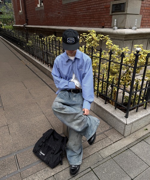 kutir(クティール)の「CROPPED ASSORT CHECK SHIRT/クロップド アソート チェック シャツ(シャツ/ブラウス・メンズ・ブラック/ブルー/ボルドー/グレー・MEDIUM/LARGE)」の15枚目の写真