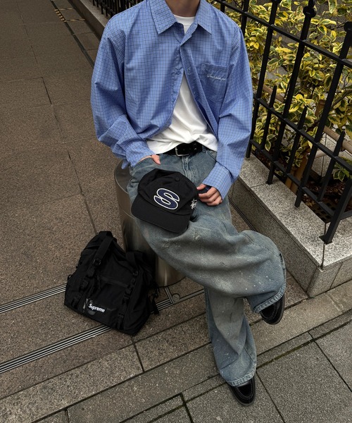 kutir(クティール)の「CROPPED ASSORT CHECK SHIRT/クロップド アソート チェック シャツ(シャツ/ブラウス・メンズ・ブラック/ブルー/ボルドー/グレー・MEDIUM/LARGE)」の16枚目の写真