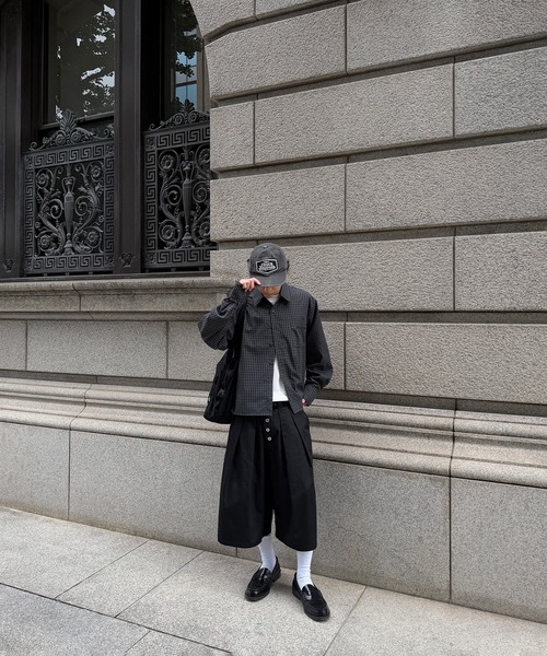 kutir(クティール)の「CROPPED ASSORT CHECK SHIRT/クロップド アソート チェック シャツ(シャツ/ブラウス・メンズ・ブラック/ブルー/ボルドー/グレー・MEDIUM/LARGE)」の21枚目の写真
