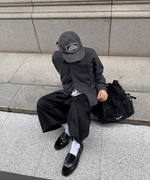 kutir(クティール)の「CROPPED ASSORT CHECK SHIRT/クロップド アソート チェック シャツ(シャツ/ブラウス・メンズ・ブラック/ブルー/ボルドー/グレー・MEDIUM/LARGE)」の17枚目の写真