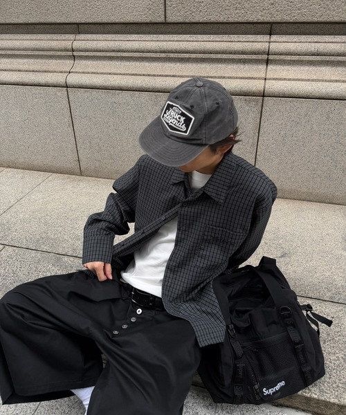 kutir(クティール)の「CROPPED ASSORT CHECK SHIRT/クロップド アソート チェック シャツ(シャツ/ブラウス・メンズ・ブラック/ブルー/ボルドー/グレー・MEDIUM/LARGE)」の18枚目の写真