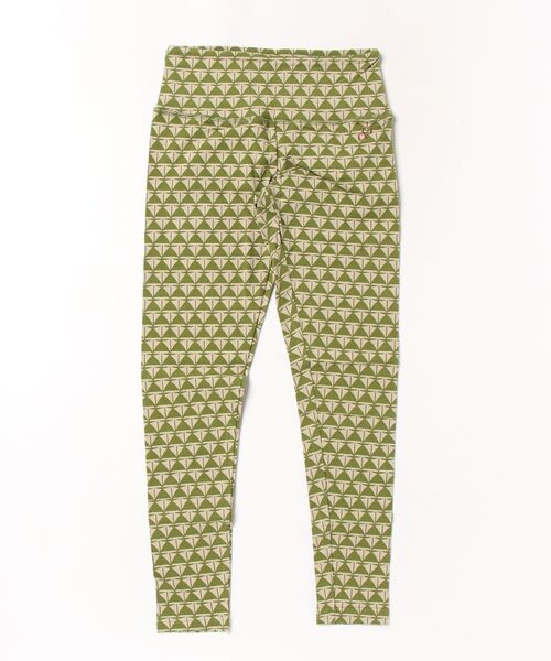 OLD BETTY'S（オールドベティーズ）の「BEPATCH ﾖｶﾞﾊﾟﾝﾂ (ﾊｲｳｴｽﾄ柄)（レギンス/スパッツ・レディース・ライトカーキ/カーキ/ブラウン・FREE）」の5枚目の写真