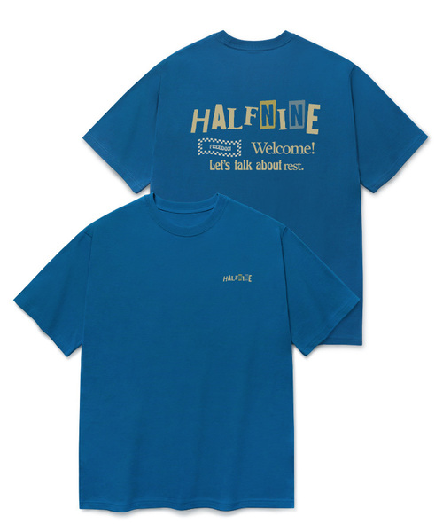 HALFNINE(ハーフナイン)の「レッツトーク 半袖Tシャツ F03BRD_HBX10961(Tシャツ/カットソー・メンズ・ホワイト/ブルー/ブラック/グレー系その他・XL/S/M/L)」の4枚目の写真