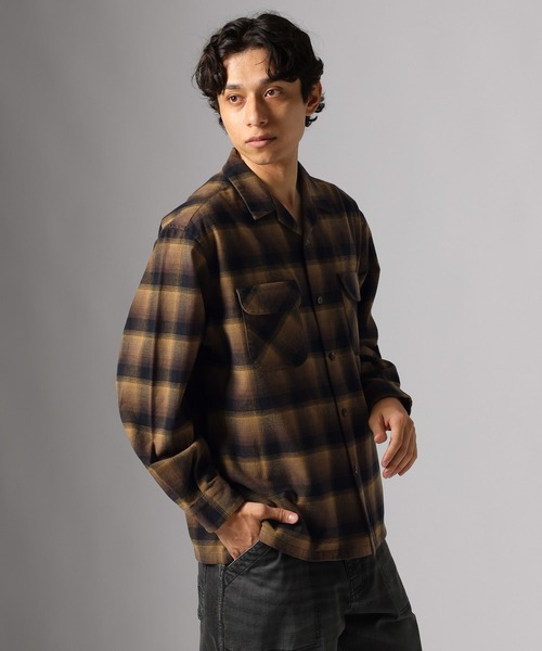 BAYFLOW(ベイフロー)の「【PENDLETON(ペンドルトン)】別注オープンカラーシャツ(シャツ/ブラウス・メンズ・ブラック/キャメル・LARGE/MEDIUM)」の18枚目の写真