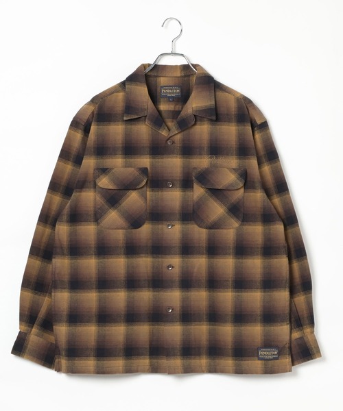 BAYFLOW(ベイフロー)の「【PENDLETON(ペンドルトン)】別注オープンカラーシャツ(シャツ/ブラウス・メンズ・ブラック/キャメル・LARGE/MEDIUM)」の19枚目の写真