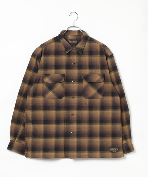 BAYFLOW(ベイフロー)の「【PENDLETON(ペンドルトン)】別注オープンカラーシャツ(シャツ/ブラウス・メンズ・ブラック/キャメル・LARGE/MEDIUM)」の11枚目の写真