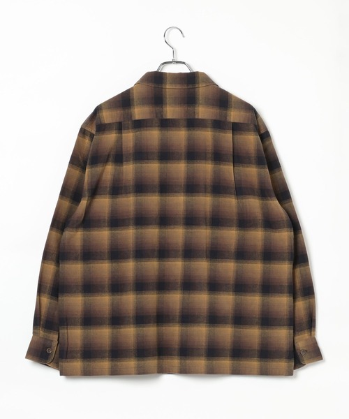 BAYFLOW(ベイフロー)の「【PENDLETON(ペンドルトン)】別注オープンカラーシャツ(シャツ/ブラウス・メンズ・ブラック/キャメル・LARGE/MEDIUM)」の12枚目の写真