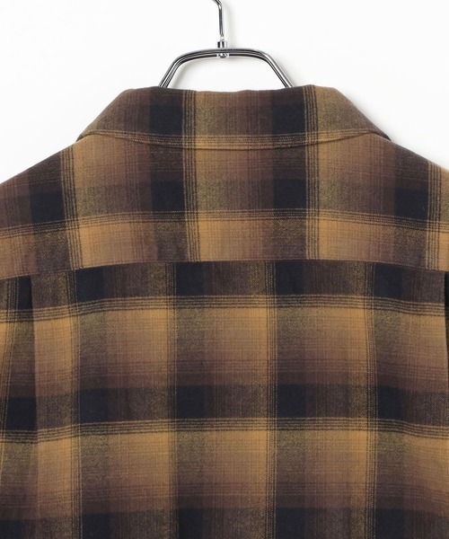BAYFLOW(ベイフロー)の「【PENDLETON(ペンドルトン)】別注オープンカラーシャツ(シャツ/ブラウス・メンズ・ブラック/キャメル・LARGE/MEDIUM)」の8枚目の写真