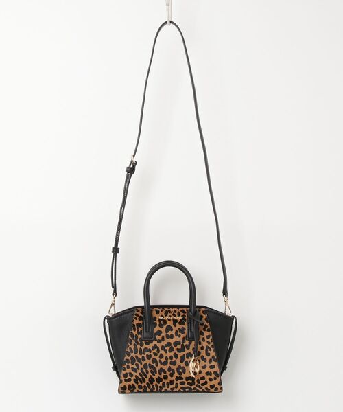 MICHAEL KORS ボディバッグMK柄 2WAY チェーン付き ブラック ブランド古着】2WAYバッグ（ショルダーバッグ）｜MICHAEL KORS