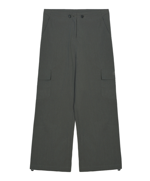 NICK&NICOLE(ニックアンドニコール)の「BUTTERFLY EMBROIDERY WIDE CARGO PANTS_CHARCOAL(スウェットパンツ・レディース・その他・FREE)」の1枚目の写真
