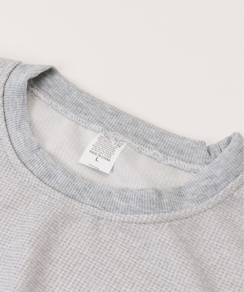 BACKYARD FAMILY(バックヤードファミリー)の「ワッフルカットソー トップス(Tシャツ/カットソー・レディース・グレー/オフホワイト/ブラック・XL/L)」の12枚目の写真