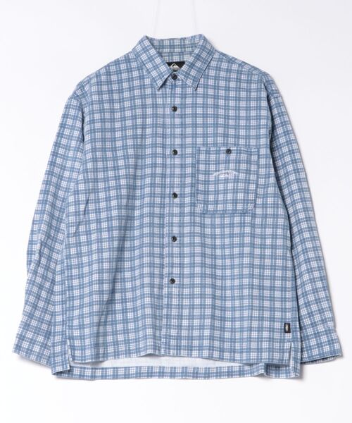 Quiksilver(クイックシルバー)の「QUIKSILVER/クイックシルバー CHECK CHINO SHIRTS シャツ QSH264607M(シャツ/ブラウス・メンズ・ブルー/グリーン・L/M)」の2枚目の写真