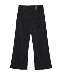 BUCKLE SLACKS IN BLACK