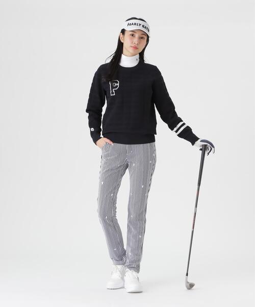 PEARLY GATES(パーリーゲイツ)の「鹿の子サッカーストライプパンツ (WOMENS)(その他パンツ・レディース・ダークインディゴブルー/グレー系その他2・LARGE/SMALL/MEDIUM)」の13枚目の写真