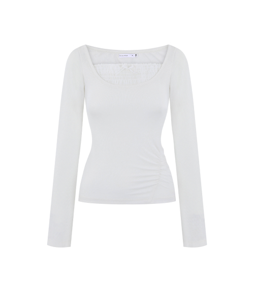 REISE MIYA（レイズミヤ）の「アイリーン レースレイヤードトップ [IVORY]（Tシャツ/カットソー・レディース・その他・OS）」の3枚目の写真