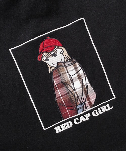 Red Cap Girl(レッドキャプガール)の「【70】【RCG/レッドキャップガール】フェイクレイヤードスウェット/トレーナー/ドッキング/シャツ衿付/重ね着風/刺繍/裏起毛/ユニセックス/レディース/メンズ(スウェット・メンズ・グレー/ホワイト/ブラック・M/L/XL)」の14枚目の写真
