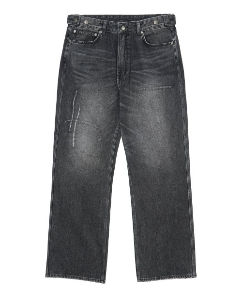 ENDOOR（エンドア）の「ダメージリペアデニムパンツ（ブラック）（デニムパンツ・レディース・ブラック・LARGE/MEDIUM/X-LARGE）」の16枚目の写真