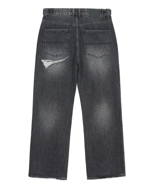 ENDOOR（エンドア）の「ダメージリペアデニムパンツ（ブラック）（デニムパンツ・レディース・ブラック・LARGE/MEDIUM/X-LARGE）」の17枚目の写真