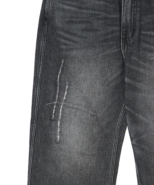 ENDOOR（エンドア）の「ダメージリペアデニムパンツ（ブラック）（デニムパンツ・レディース・ブラック・LARGE/MEDIUM/X-LARGE）」の19枚目の写真